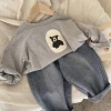 Children's Spring and Autumn Collection 2025 New Cartoon round-neck long-sleeved T-shirt, casual Korean-style pure cotton base layer for boys and girls Application Scenario